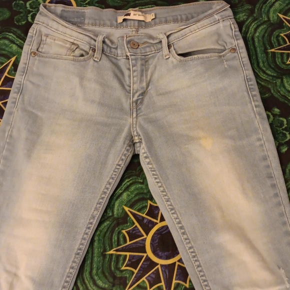Levi's 524 Skinny Size 7 Light Wash Women's - Picture 5 of 7